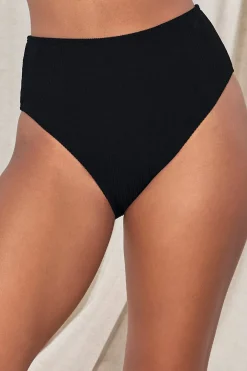 Outlet Sunsets Pacifica Black Astrid High Waist Bottom