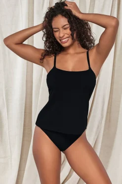 Fashion Sunsets Pacifica Black Coralie Tankini Top