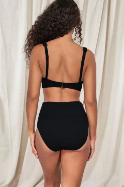 Outlet Sunsets Pacifica Black Hannah High Waist Bottom