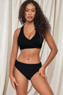 Outlet Sunsets Pacifica Black Hannah High Waist Bottom