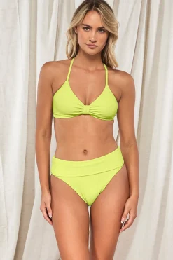 Discount Sunsets Pacifica Bright Pear Hannah High Waist Bottom