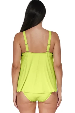 Discount Sunsets Pacifica Bright Pear Sadie Tankini Top