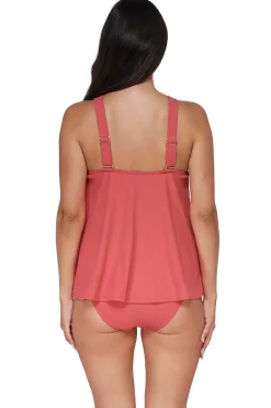 Outlet Sunsets Pacifica Hibiscus Tea Sadie Tankini Top