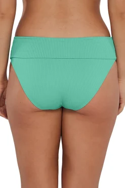 Outlet Sunsets Aqua Mist Sandbar Rib Hannah High Waist Bottom