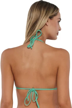 Fashion Sunsets Aqua Mist Sandbar Rib Laney Triangle Top