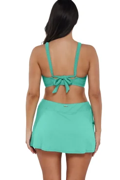 New Sunsets Aqua Mist Sandbar Rib Vienna V-Wire Top