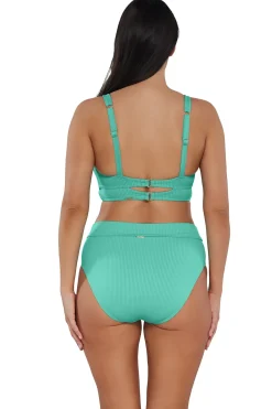 Fashion Sunsets Aqua Mist Sandbar Rib Danica Top