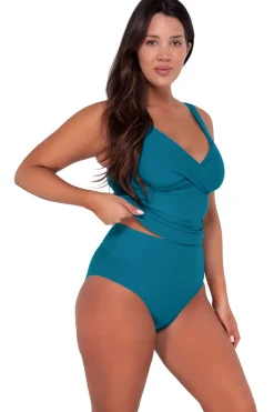 Clearance Sunsets Avalon Teal Elsie Tankini Top