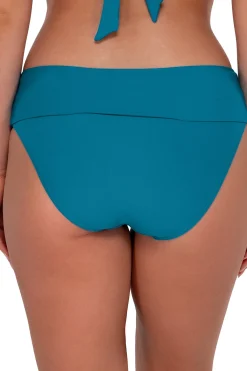 Sale Sunsets Avalon Teal Hannah High Waist Bottom