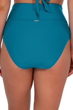 Sale Sunsets Avalon Teal Hannah High Waist Bottom