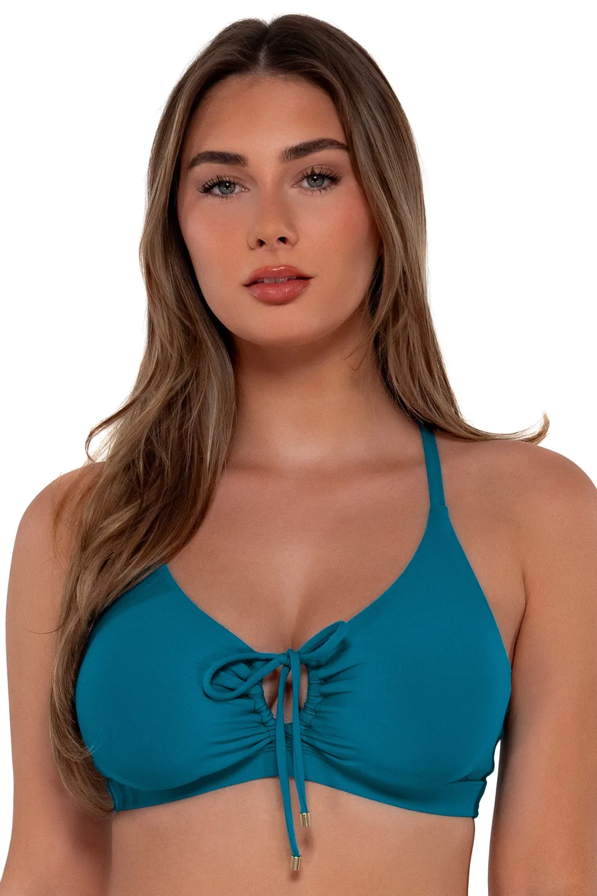 Sale Sunsets Avalon Teal Kauai Keyhole Top
