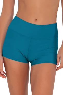 Outlet Sunsets Avalon Teal Kinsley Swim Short