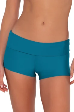 Outlet Sunsets Avalon Teal Kinsley Swim Short