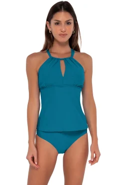 New Sunsets Avalon Teal Mia Tankini Top