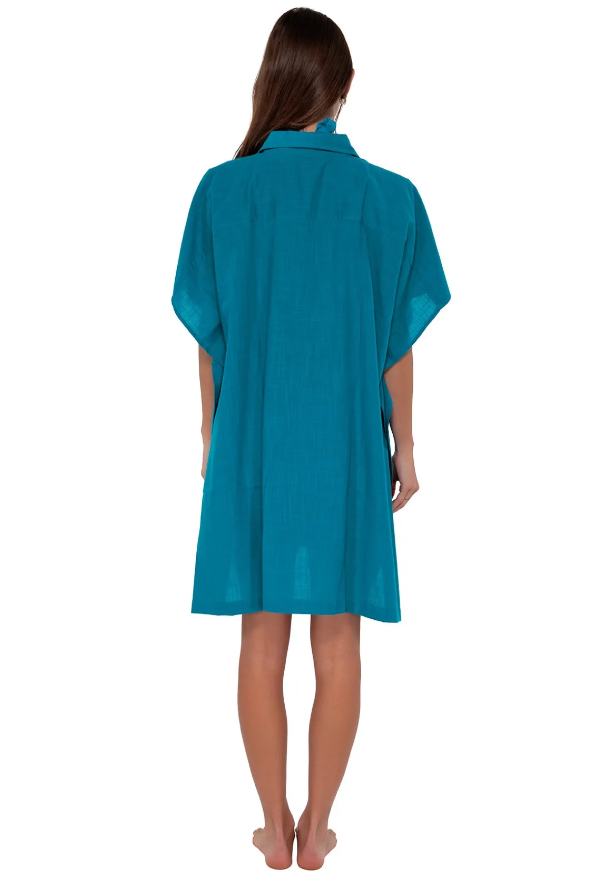 Discount Sunsets Avalon Teal Shore Thing Tunic