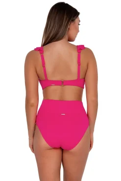 Clearance Sunsets Begonia Sandbar Rib Hannah High Waist Bottom