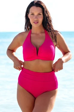 Clearance Sunsets Begonia Sandbar Rib Hannah High Waist Bottom