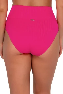 Clearance Sunsets Begonia Sandbar Rib Hannah High Waist Bottom
