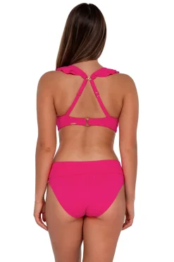 New Sunsets Begonia Sandbar Rib Willa Wireless Top