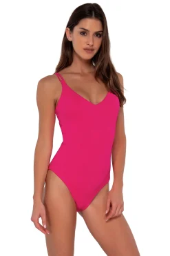 Online Sunsets Begonia Sandbar Rib Veronica One Piece