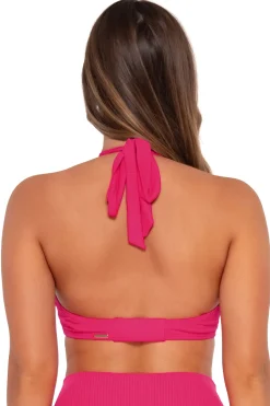 Outlet Sunsets Begonia Sandbar Rib Vienna V-Wire Top