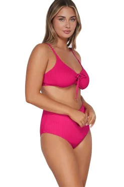 Outlet Sunsets Begonia Sandbar Rib Capri High Waist Bottom