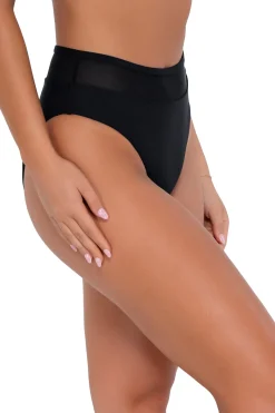 Discount Sunsets Black Annie High Waist Bottom