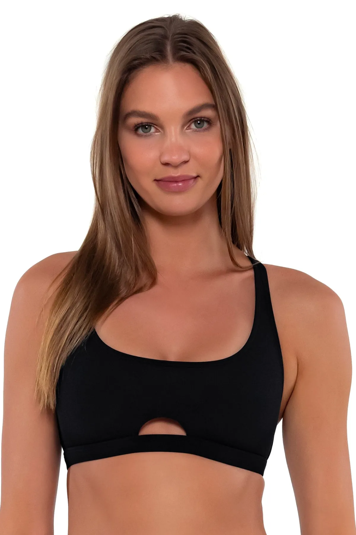 Online Sunsets Black Brandi Bralette Top