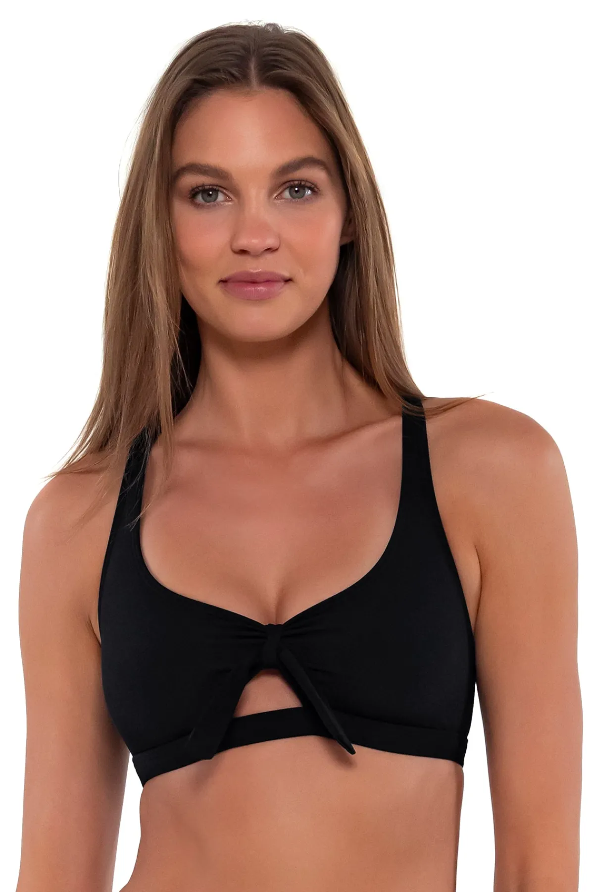 Online Sunsets Black Brandi Bralette Top