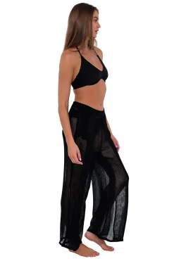 Clearance Sunsets Black Breezy Beach Pant