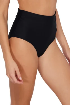 Best Sunsets Black Capri High Waist Bottom