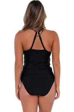 Discount Sunsets Black Elsie Tankini Top