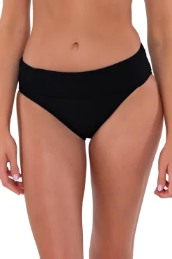 Clearance Sunsets Black Hannah High Waist Bottom