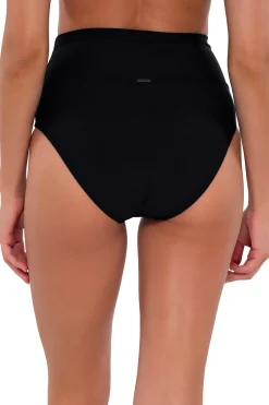 Clearance Sunsets Black Hannah High Waist Bottom