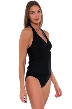 Sale Sunsets Black Heidi Tankini Top