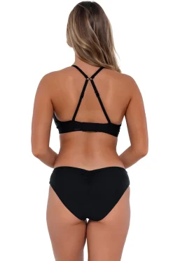 Sale Sunsets Black Kauai Keyhole Top