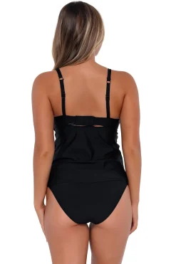 Online Sunsets Black Maeve Tankini Top