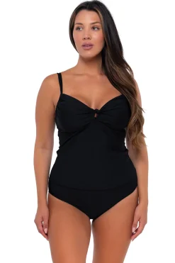 Online Sunsets Black Maeve Tankini Top