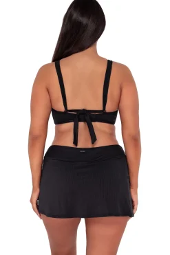 Online Sunsets Black Seagrass Texture Vienna V-Wire Top