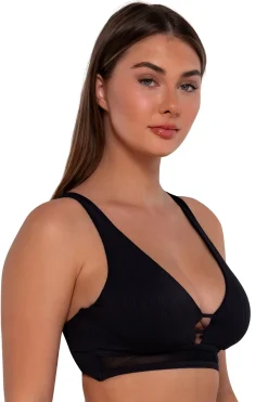 Outlet Sunsets Black Seagrass Texture Danica Top