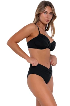 Clearance Sunsets Black Summer Lovin V-Front Bottom