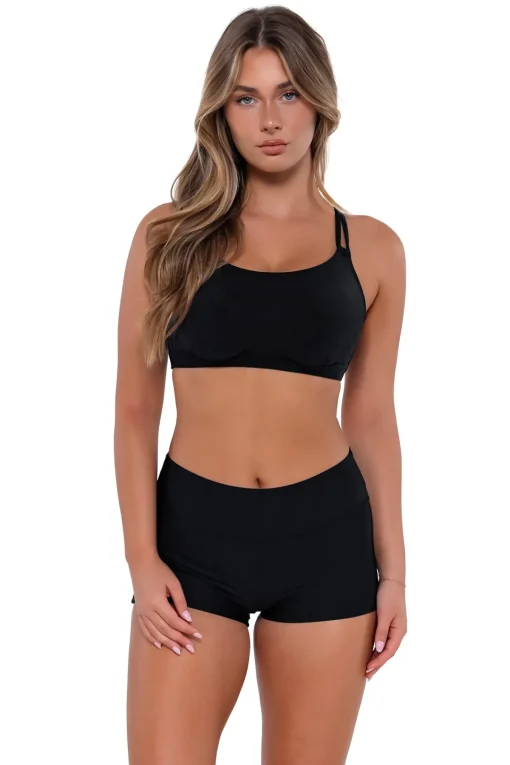 New Sunsets Black Taylor Bralette Top