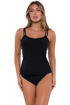 Discount Sunsets Black Taylor Tankini Top