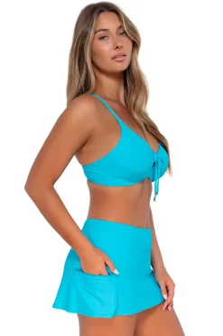 Fashion Sunsets Blue Bliss Sporty Swim Skirt
