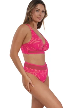 Clearance Sunsets Blushing Palms Sandbar Rib Danica Top