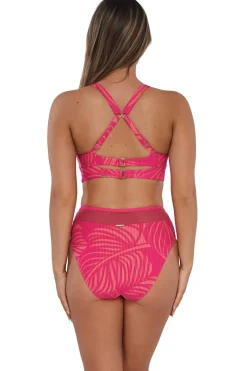 Clearance Sunsets Blushing Palms Sandbar Rib Danica Top