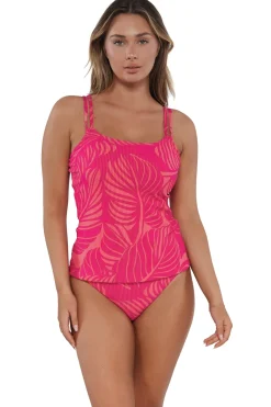 Outlet Sunsets Blushing Palms Sandbar Rib Taylor Tankini Top