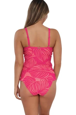Clearance Sunsets Blushing Palms Sandbar Rib Forever Tankini Top