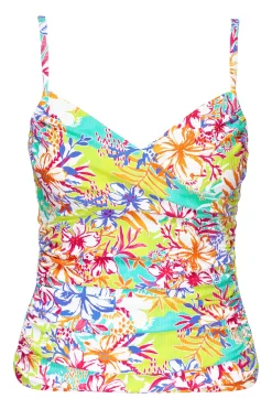 Best Sunsets Botanical Bliss Sandbar Rib Simone Tankini Top