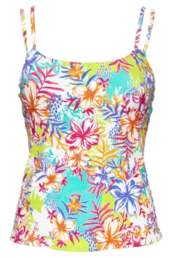 Online Sunsets Botanical Bliss Sandbar Rib Taylor Tankini Top